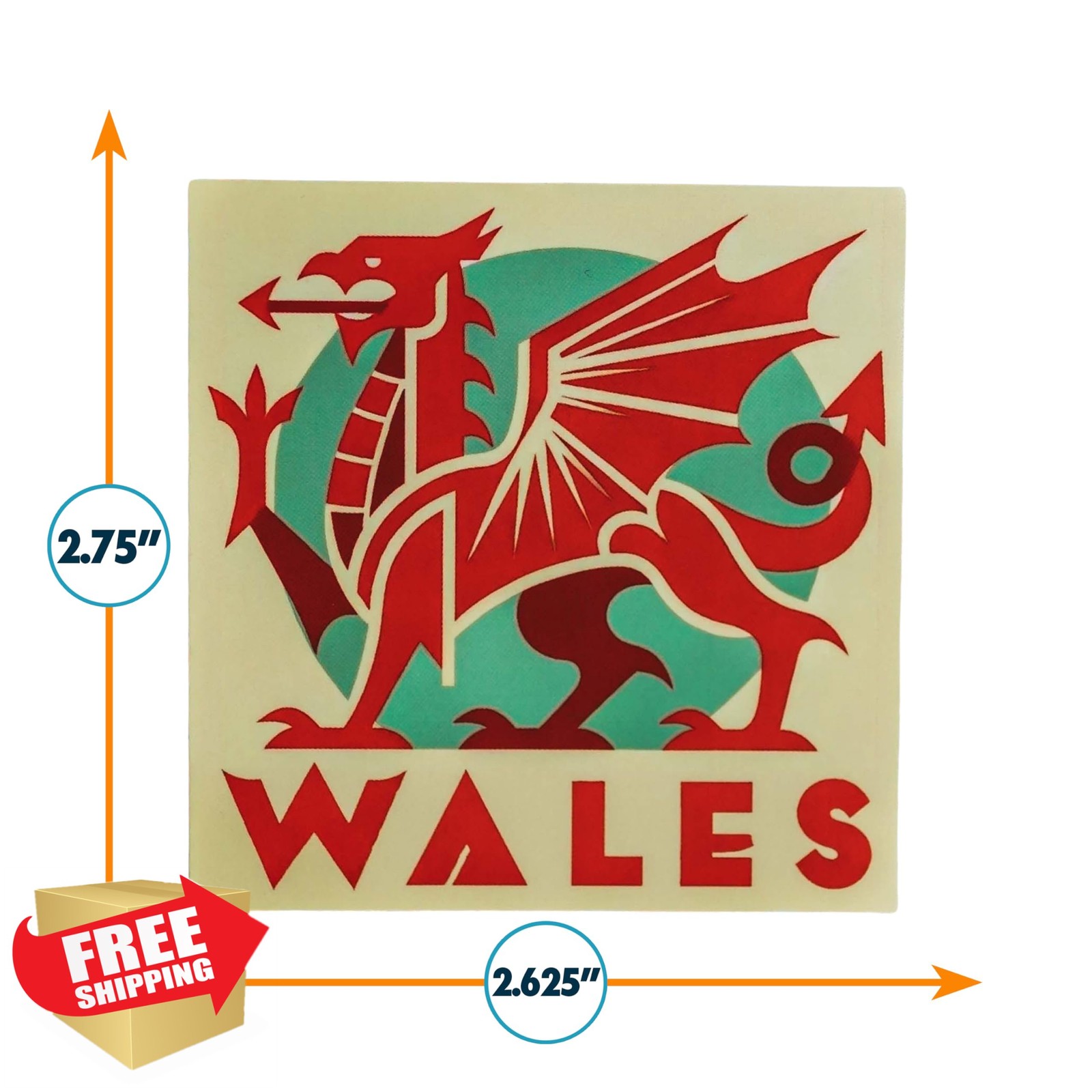 Vagabond Heart Wales Sticker