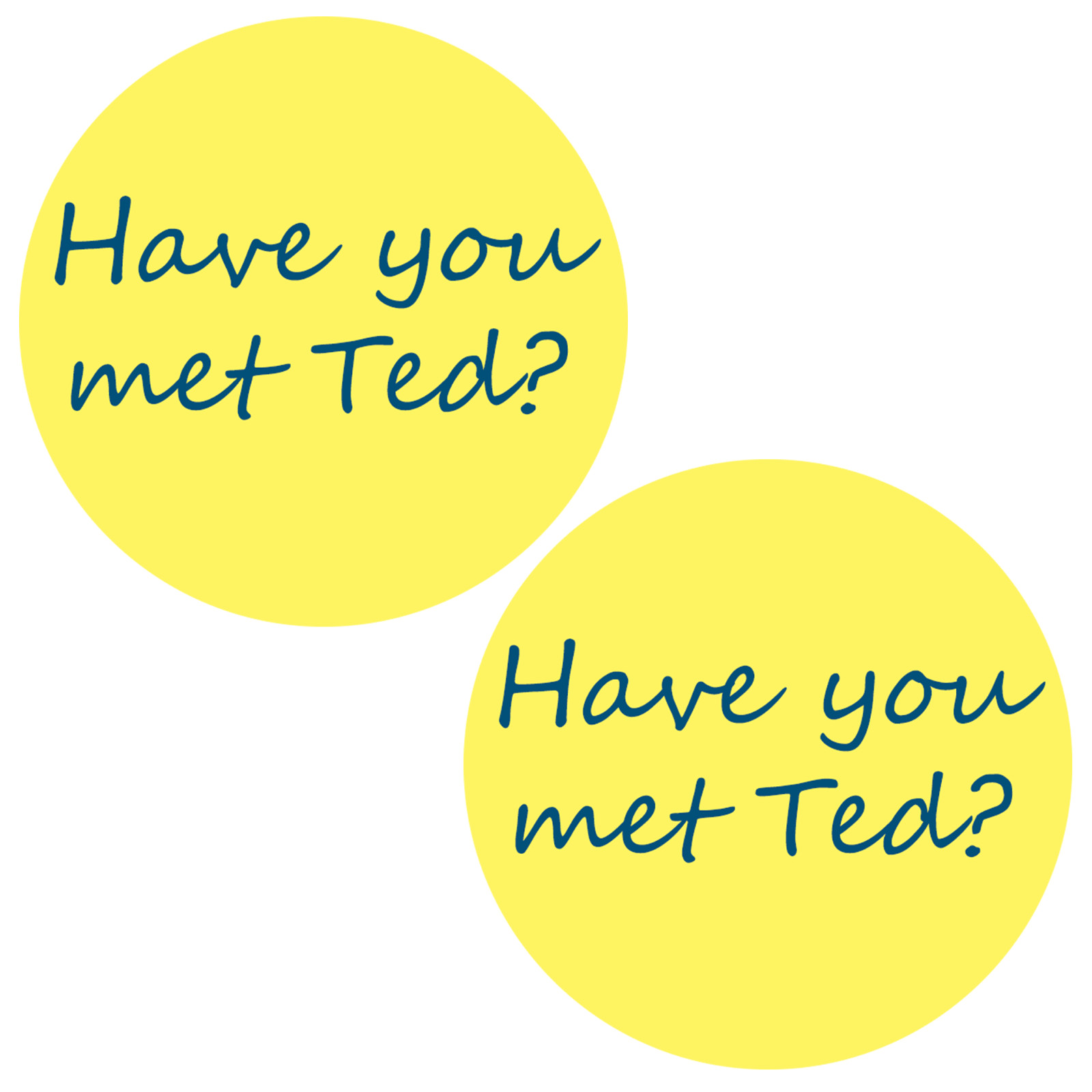 2X How I Met Your Mother “Have You Met Ted?” 3 Inch Stickers Laptop Bumper Decal