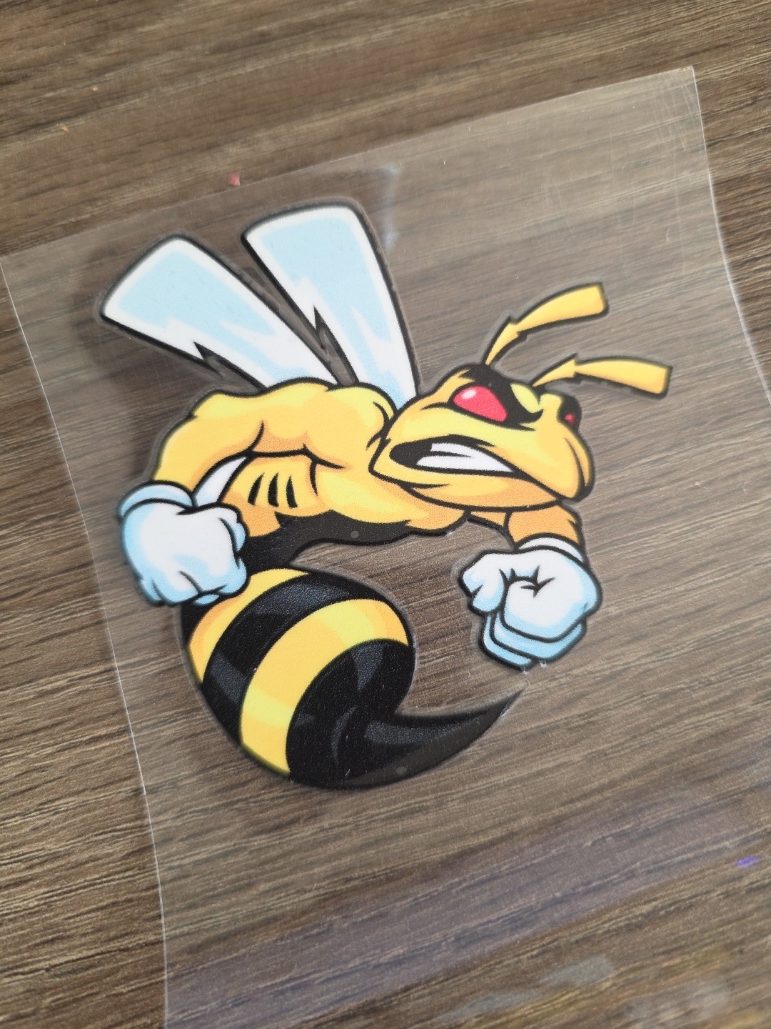Angry Super Bee Logo UVDTF Decal Made In USA Waterproof
