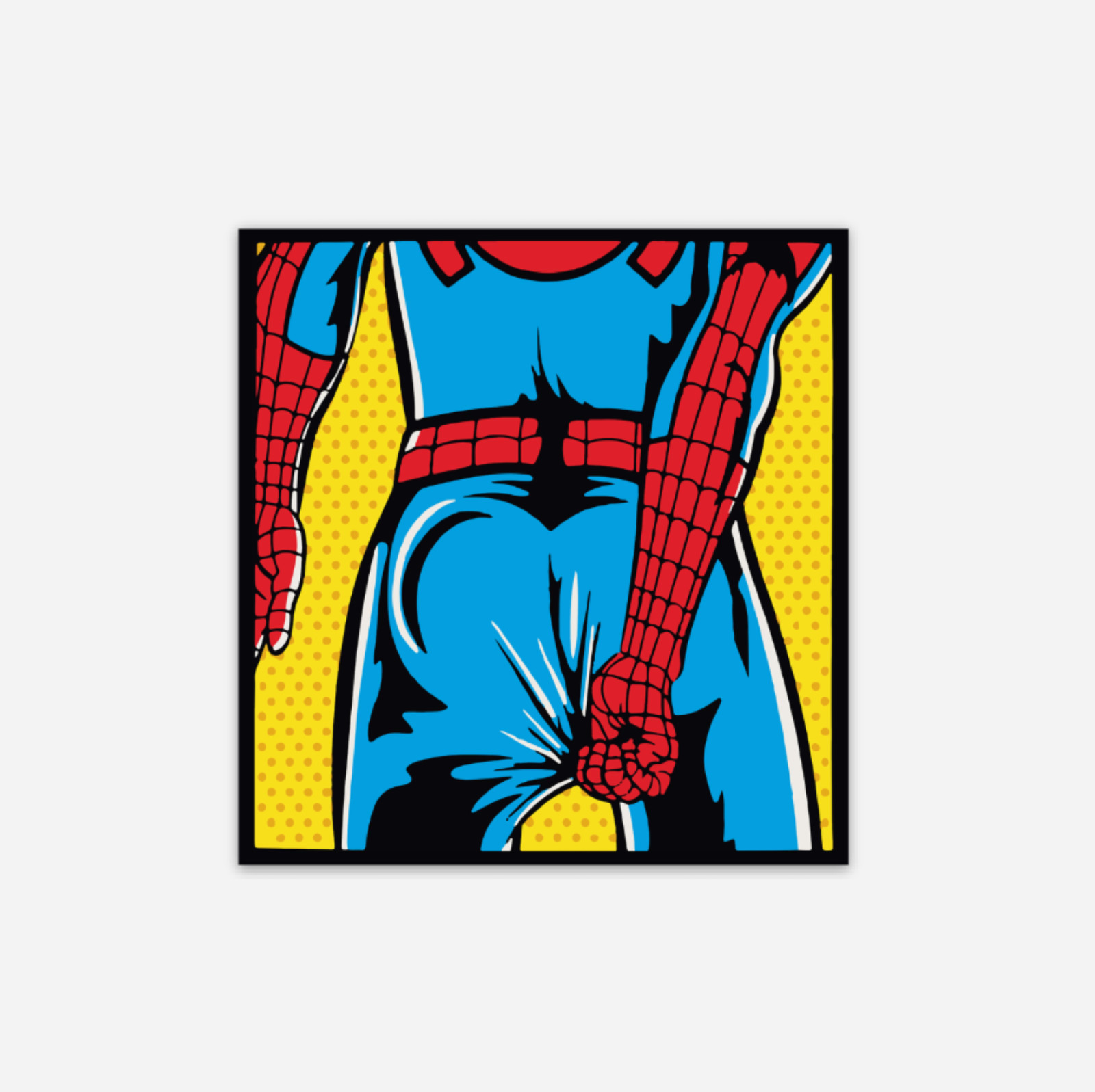 3″ Spiderman Sticker Wedgie Marvel Matte Finish Avengers