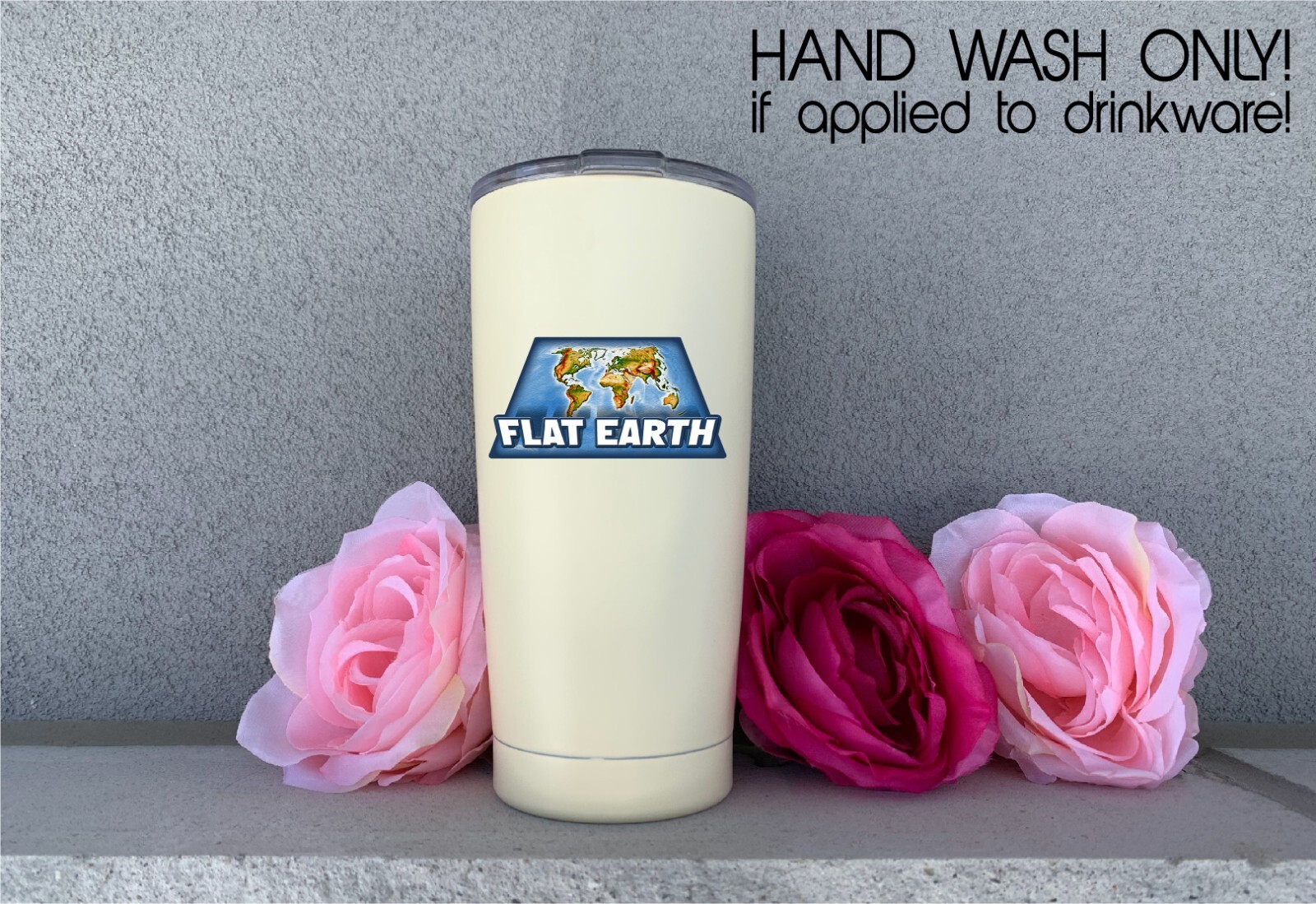 Flat Earth Decal Sticker Conspiracy Earther Awake Anti Globe World Lies Cover up