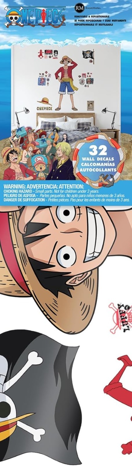 Official One Piece Luffy Wall Art-~