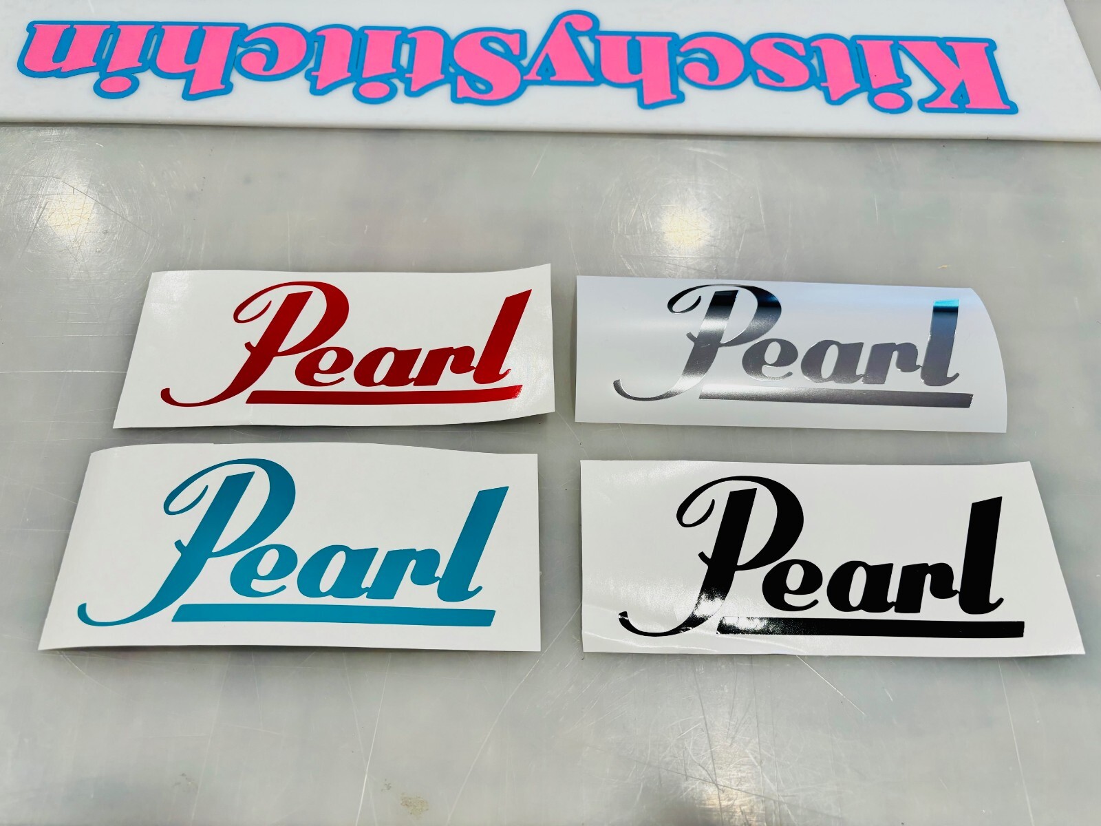 Pearl Drums Vinyl Decal – MANY Sizes & Colors Avail & FREE Ship Buy 2 Get 1 FREE