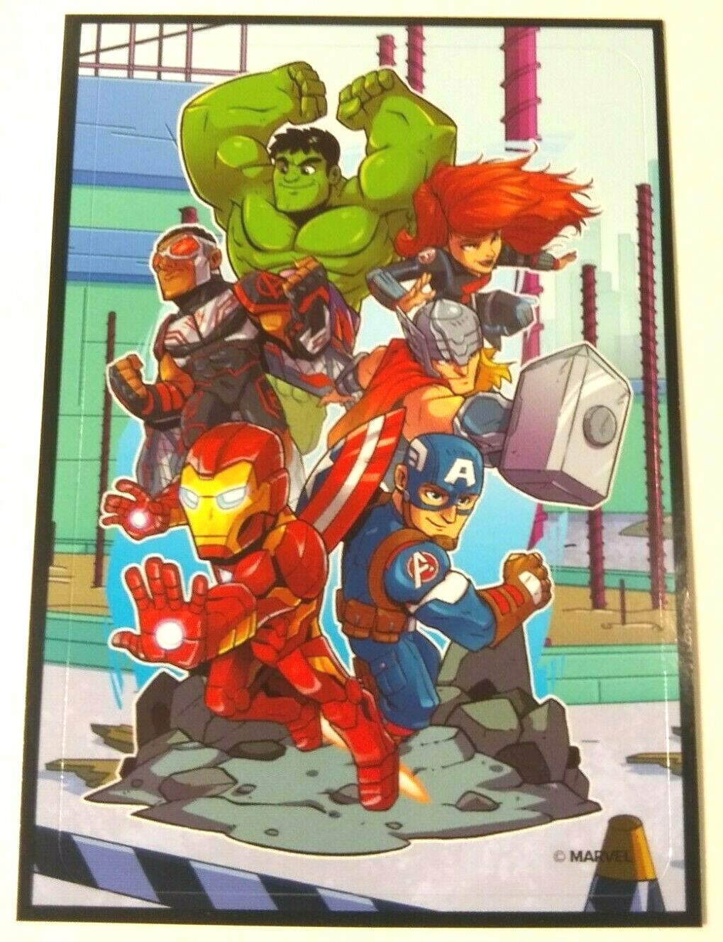 Official Marvel Superhero Adventures Ironman Hulk Thor Sticker Decal Vending New