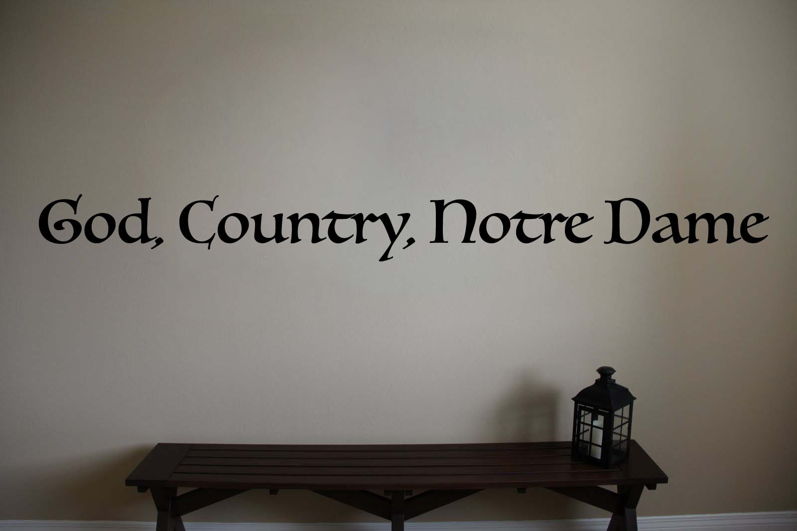 God Country Notre Dame Football Quote Vinyl Sticker Decal Lot 10.5″w ea (Qty 2)
