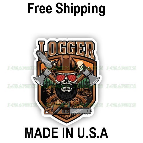 Logger Logging Life Vinyl Decal Chainsaw Sticker Timber Life Sticker Car C