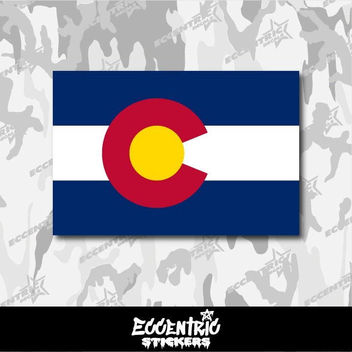 Colorado State Flag Vinyl Sticker