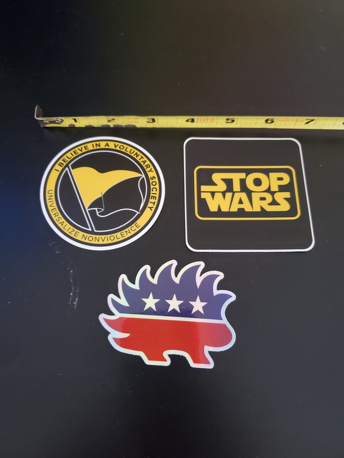 Anarcho-Capitalism Flag 3″ sticker Pro Liberty 🗽 Voluntary Society Sovereign