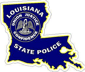 Louisiana State Police Reflective or Matte Vinyl Decal Car Sticker Trooper LA