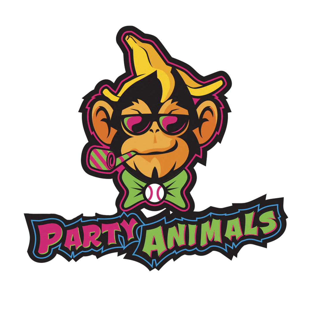 Party Animals 4″ Decal / FREE SHIPPING / Buy 2 Get 1 FREE