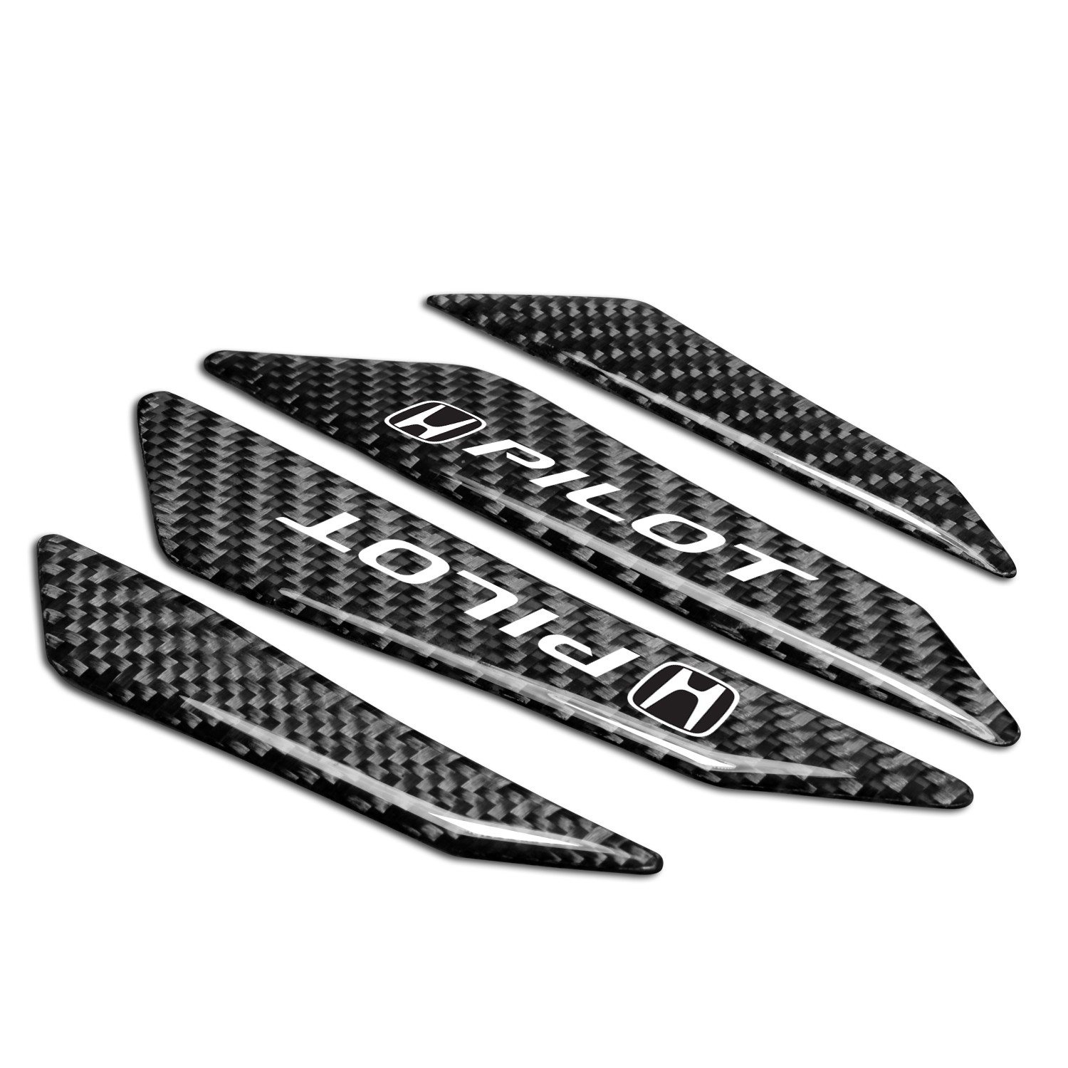 Honda Pilot Black Real Carbon Fiber Universal Auto Door Edge Guard Sticker