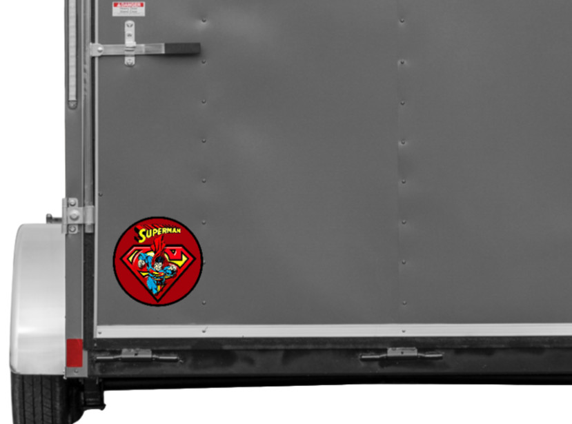 Superman (Red) – 4″ Vinyl Decal Sticker Car Cooler Laptop Truck Smoker Trailer
