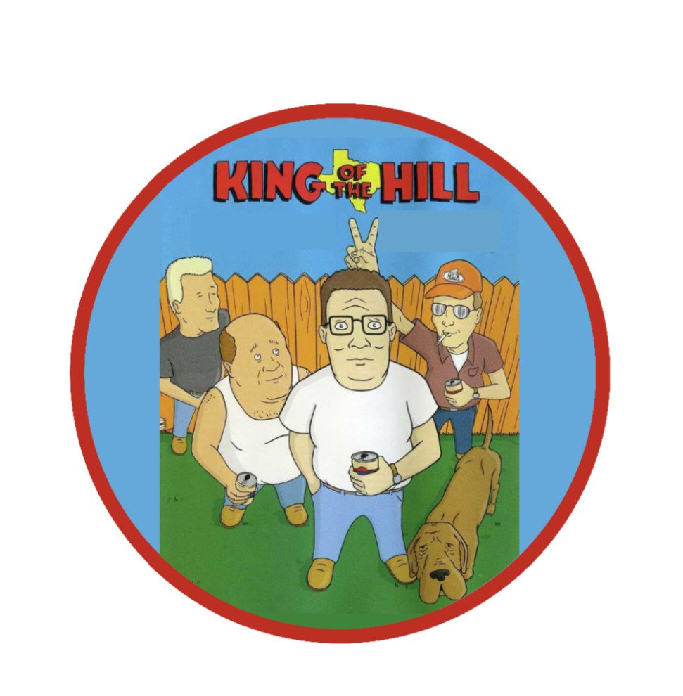 King Of The Hill – 4″ Handmade Vinyl Decal Vehicle Laptop Cooler Decor Tumbler