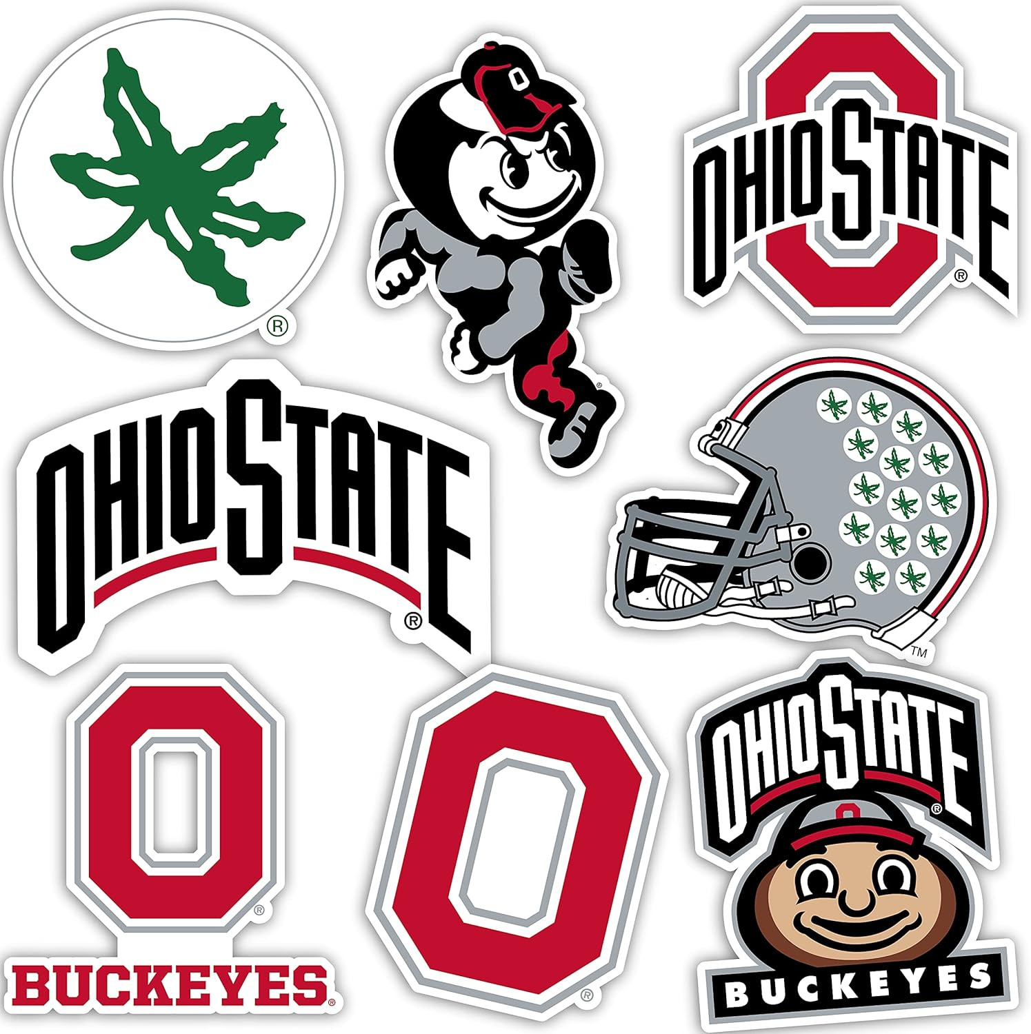 the Ohio State University Sticker OSU Buckeyes Vinyl Decals Laptop Water Bottle
