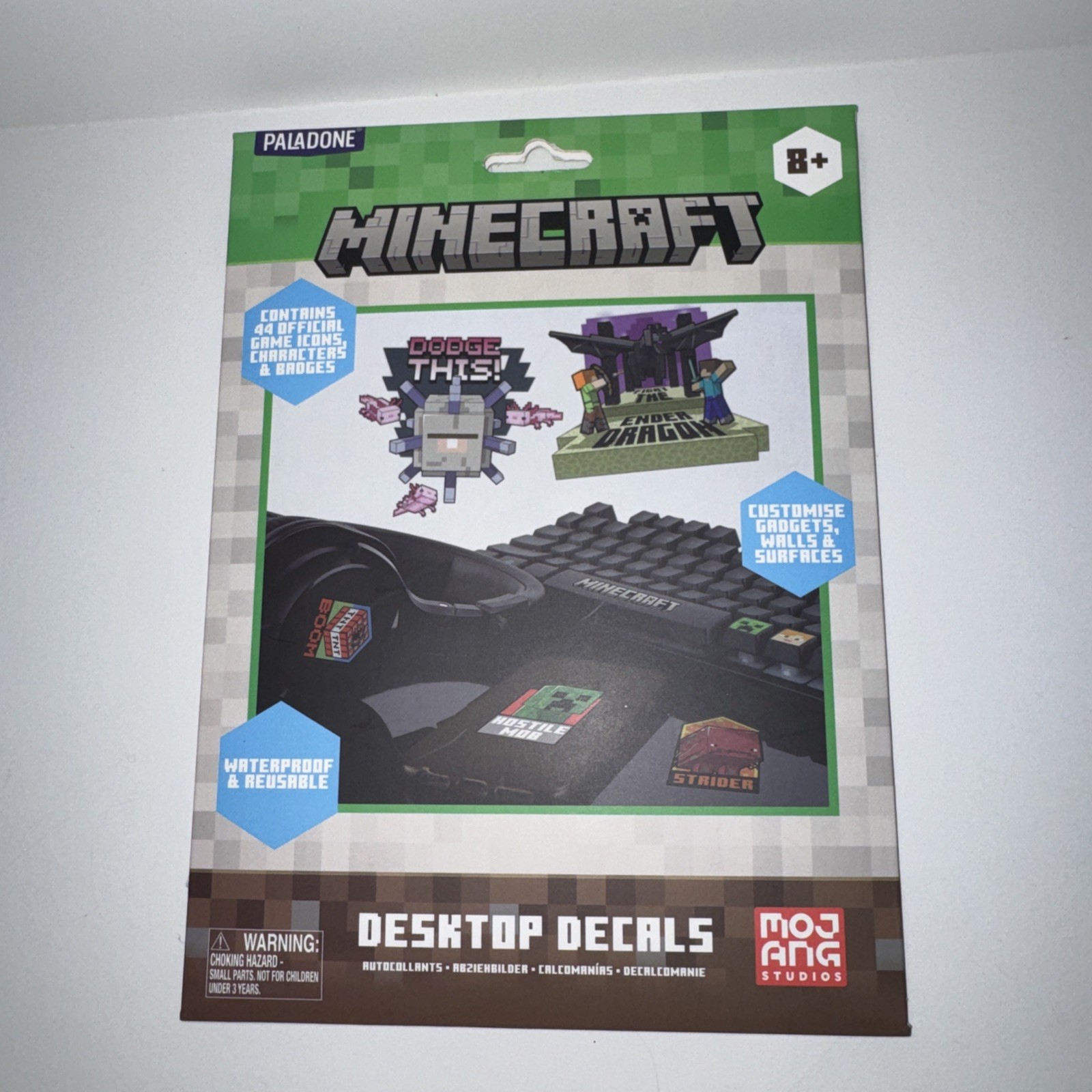 Minecraft Desktop Decals, For Ages 8+