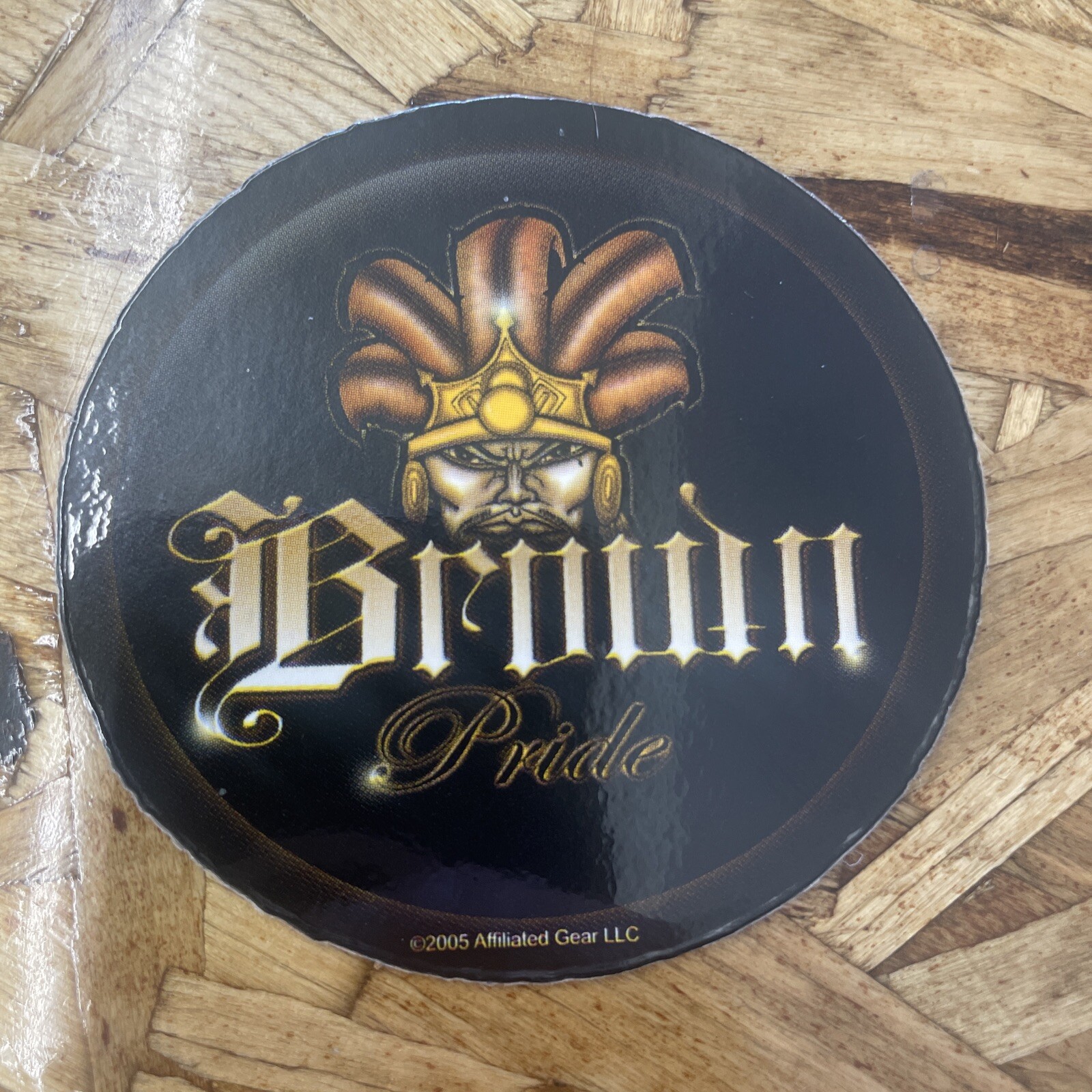 Brown Pride Sticker Almost Vintage 2005 # 11 in the set