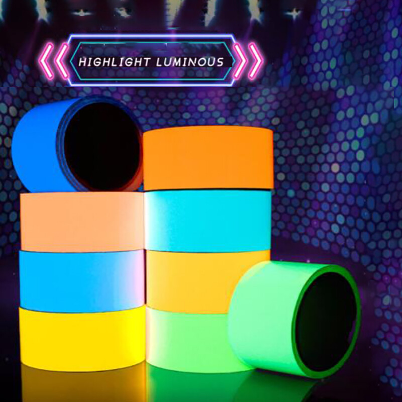 Glow In The Dark Sticky Tape Self Adhesive Luminous Safe Film Wall Sticker Roll