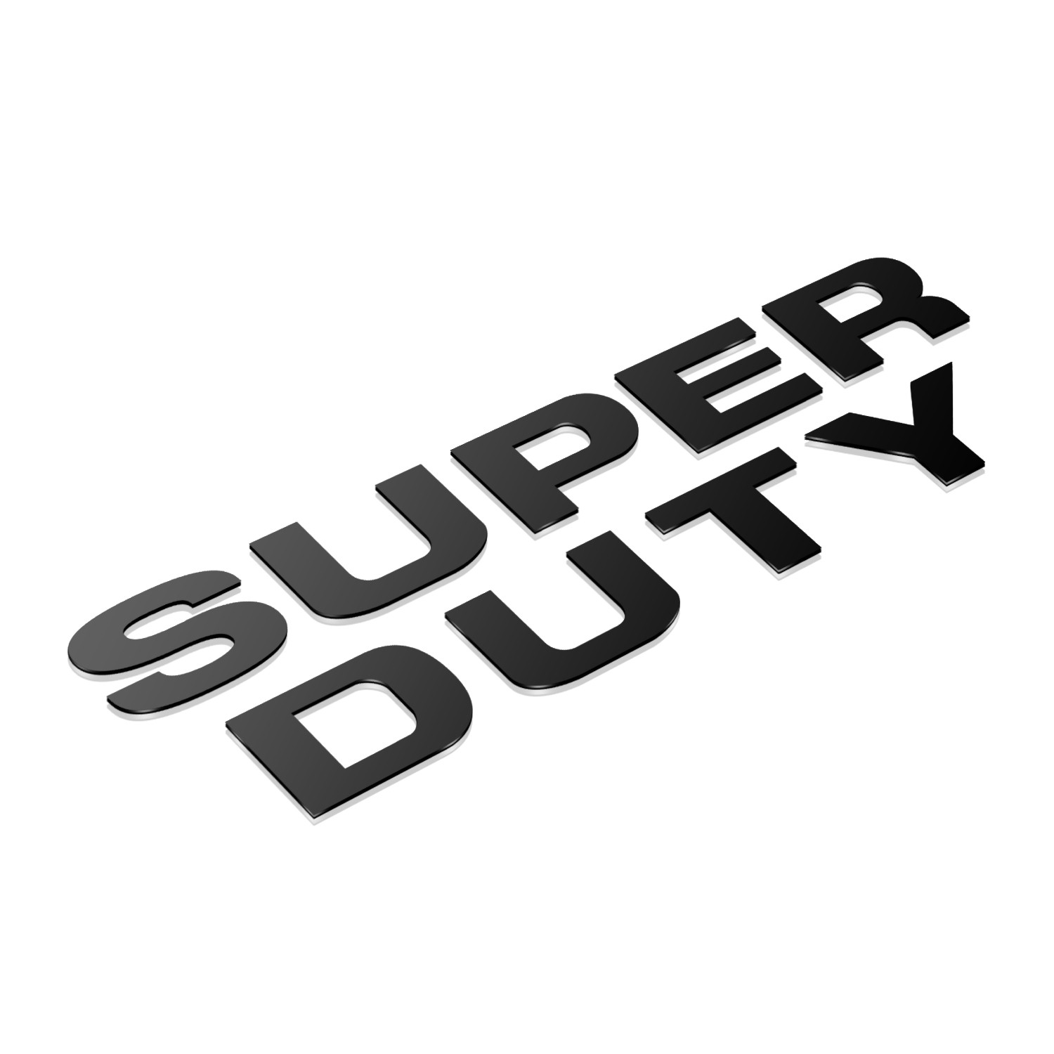 Ford Super-Duty 2008 to 2016 Front Dash Custom-fit 1/32″ Black Letter Insert