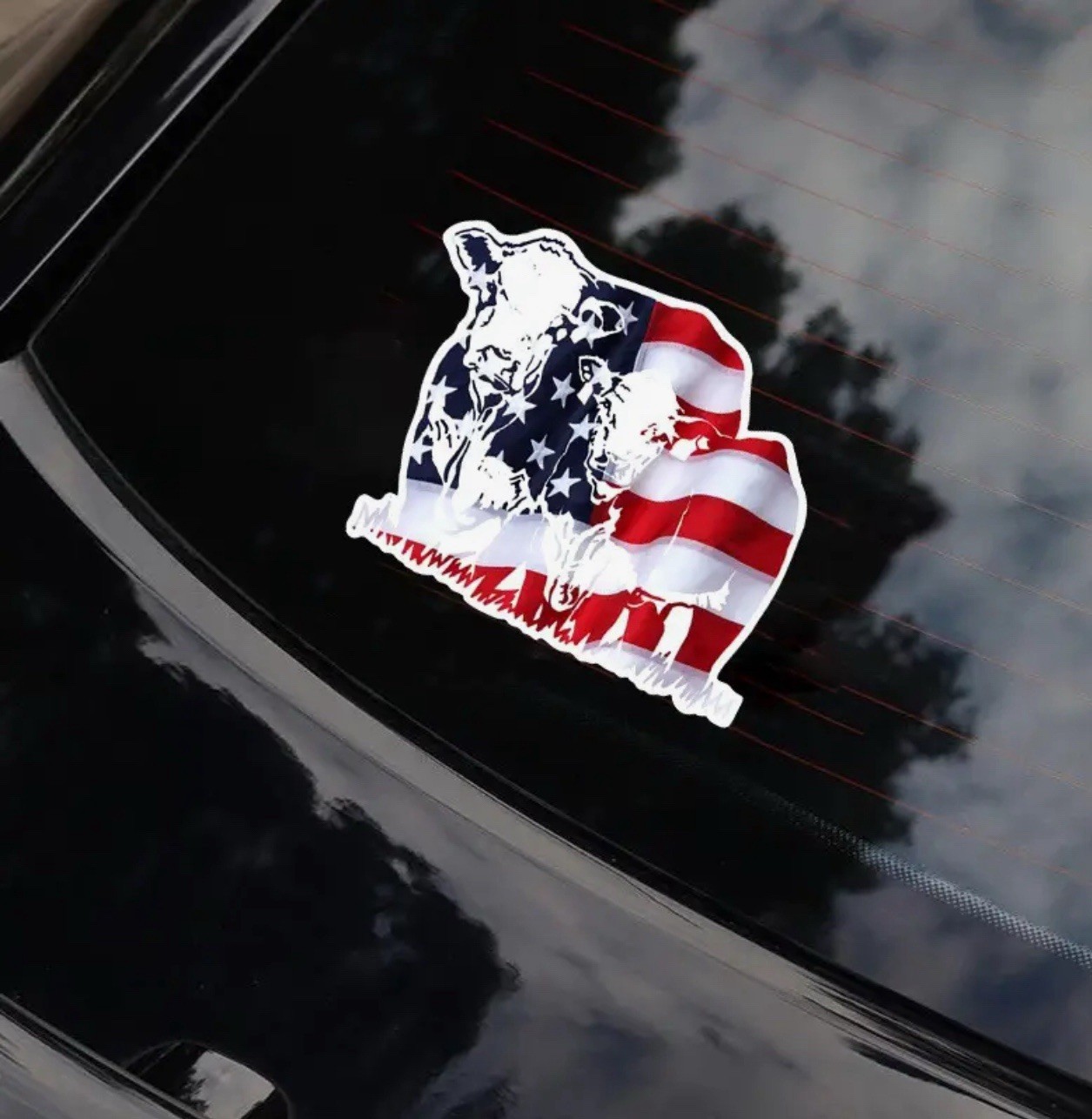 BEEF FARMER RANCH US FLAG 4” Inch Cow Bull Calf Cattle Steer Vinyl Decal Sticker