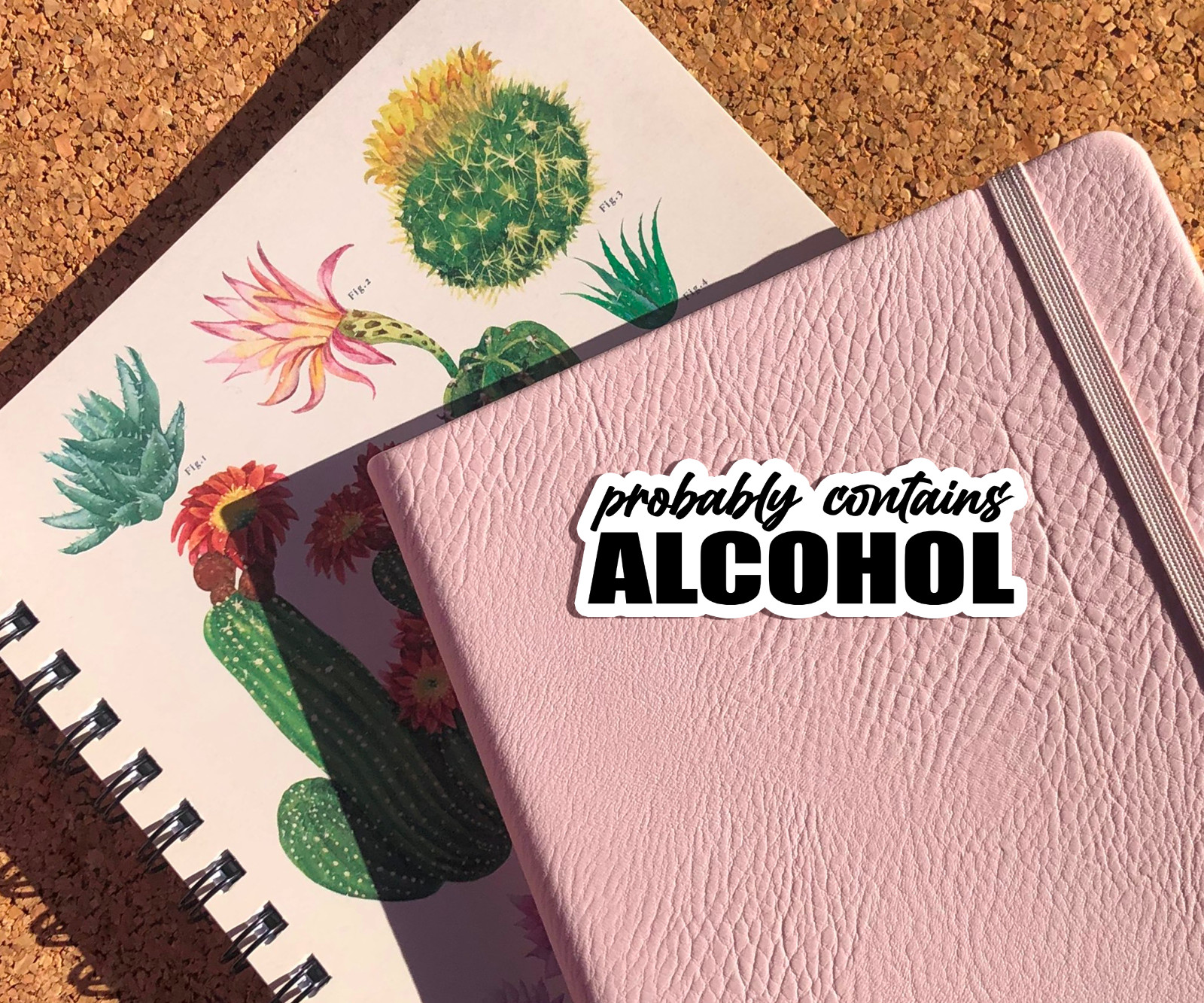 Probably Contains Alcohol Vinyl Sticker – Funny Party Decal