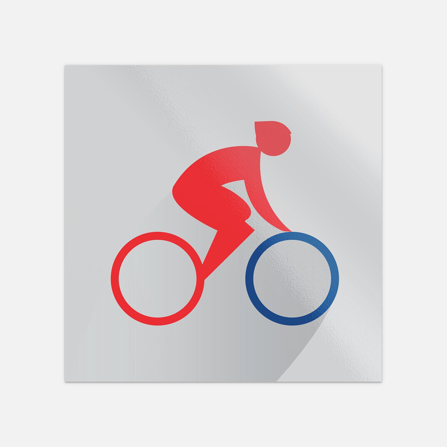 Cycling Sport Silhouette Stylish Vinyl Sticker Decal