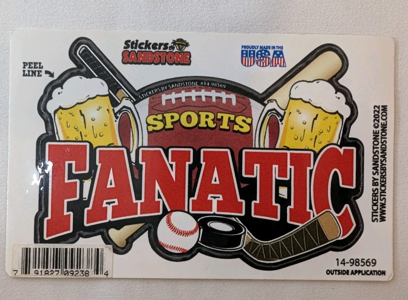 Vinyl Sticker – Sport Fanatic 4 1/2 X 3 Inch