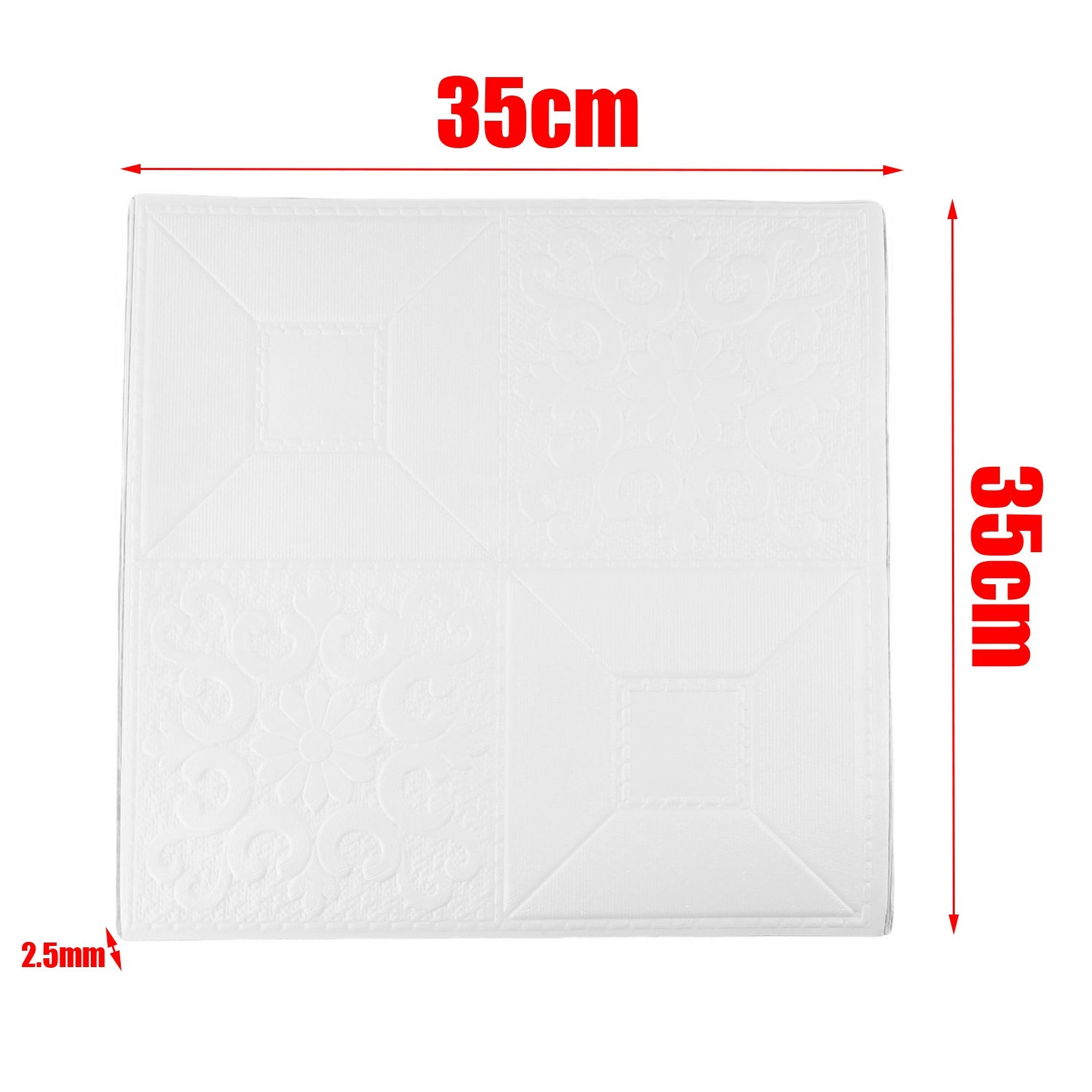 3D Self-Adhesive Tile Stone Brick Wall Sticker Soft Foam Panels Home Decor X10