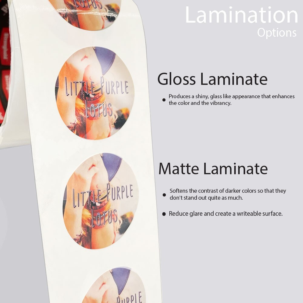Custom Printed Circle Roll Labels / Stickers Full Color Printed Labels Circle