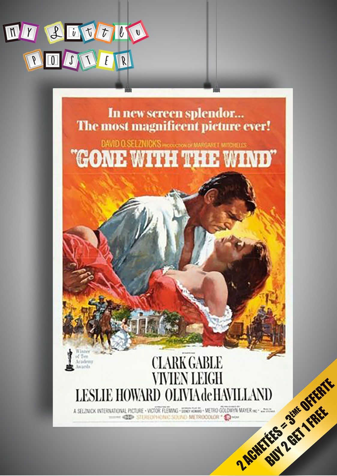 Gone With The Wind Classic Movie Original Poster