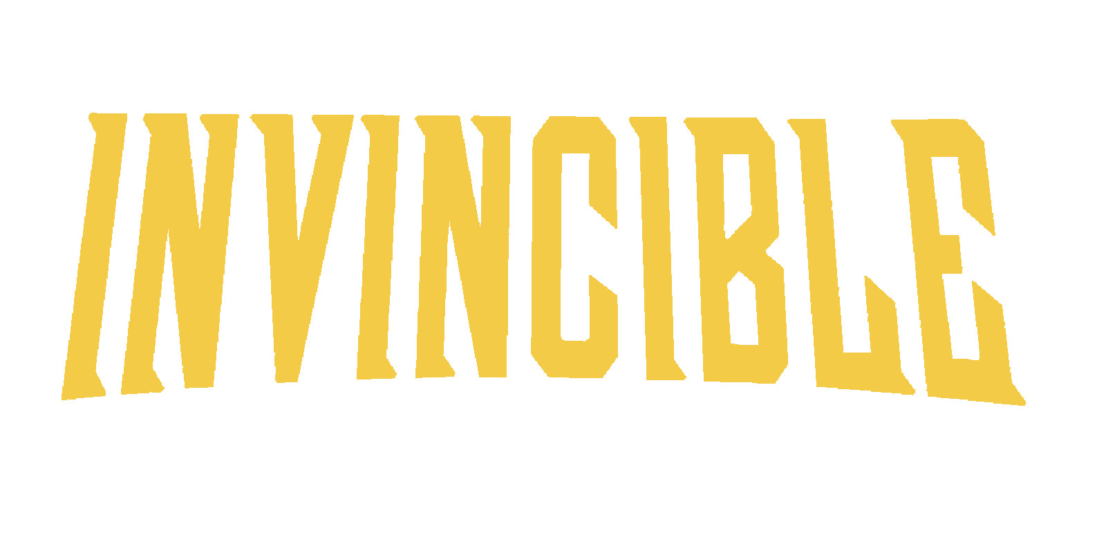 Invincible Sticker Title Vinyl Decal