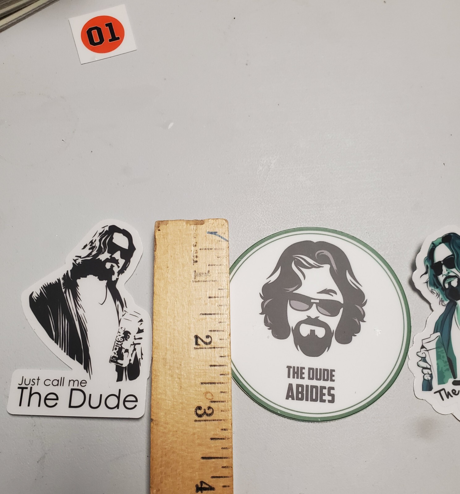 Big Lebowski The Dude Abides STICKERS 3 PACK LOT *WORLDWIDE 🌐 SHIPPING*
