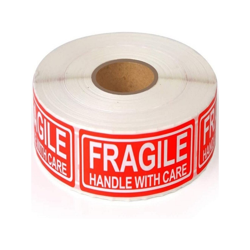 120Pieces Fragile Sticker Caution Labels Adhesive Warning Sticker for Packaging