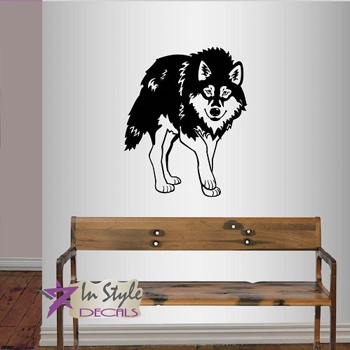Vinyl Decal Wolf Wild Animal Wolves Predator Removable Wall Sticker 419