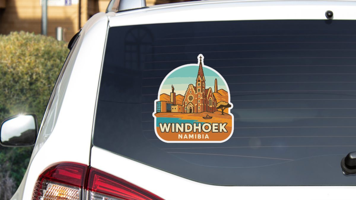 Windhoek Namibia Sticker Decal Vinyl Die-Cut City Skyline Landmark Design