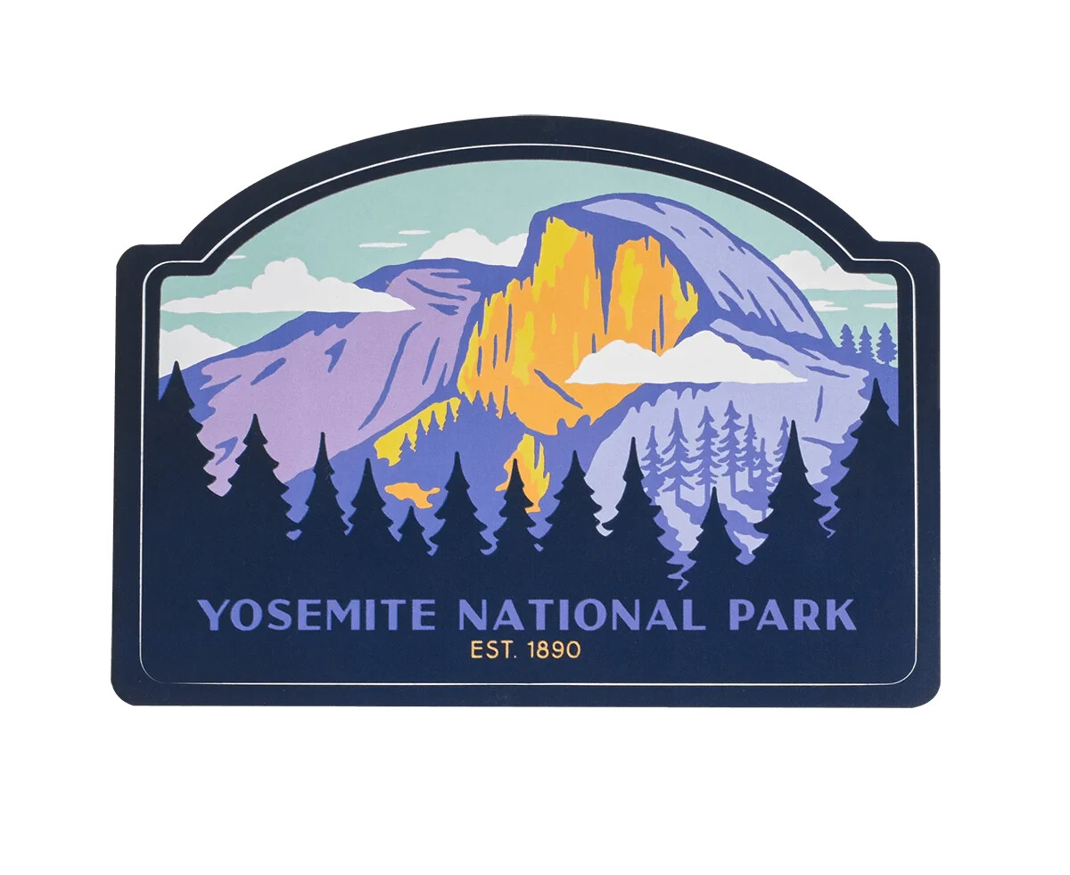 Yosemite national park sticker weatherproof bumper vinyl decal
