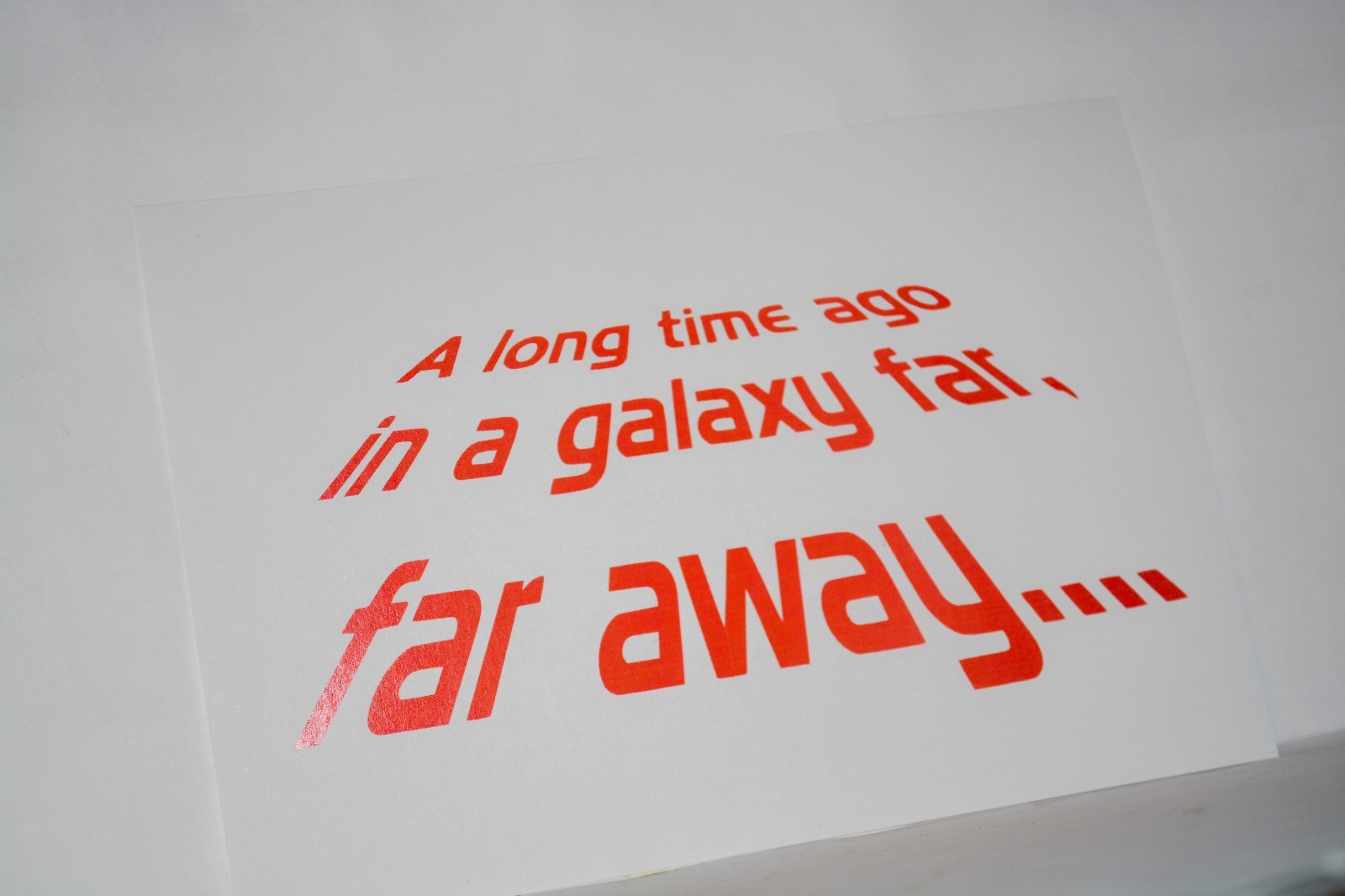 Star Wars Opening Title Vinyl Car Decal Bumper Window Mirror Sticker Jedi Galaxy