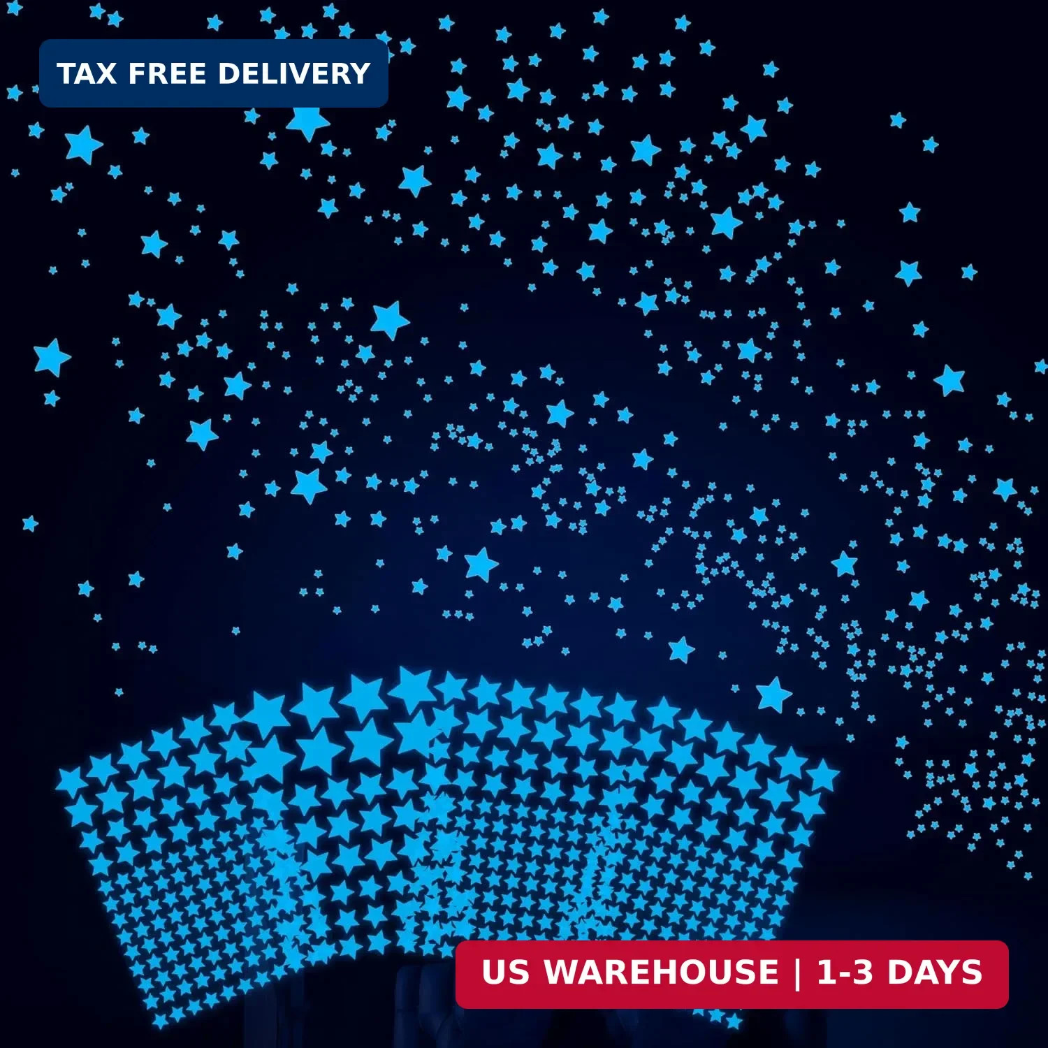 421PCS Glow in The Dark Stars for Ceiling Stickers, Glow in The Dark Wall FAST