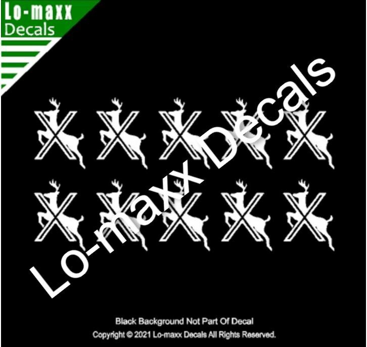 Deer Kill Markings Hunting Car Truck SUV Premium Quality Die Cut Vinyl Decal