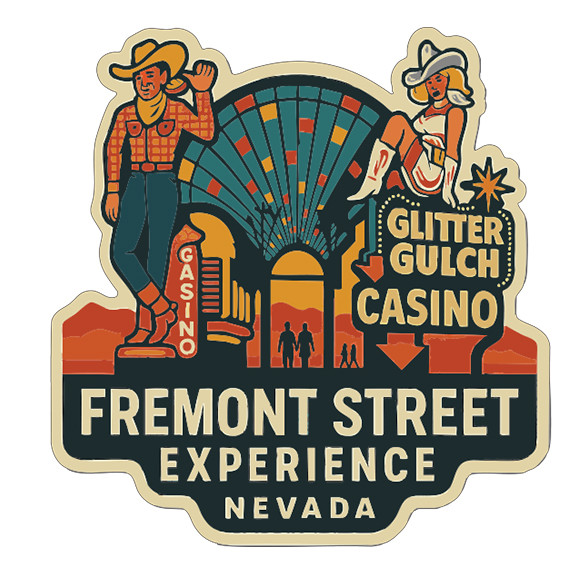 Fremont Street Experience Nevada Sticker Decal Vinyl Die-Cut Symbolic Landmark
