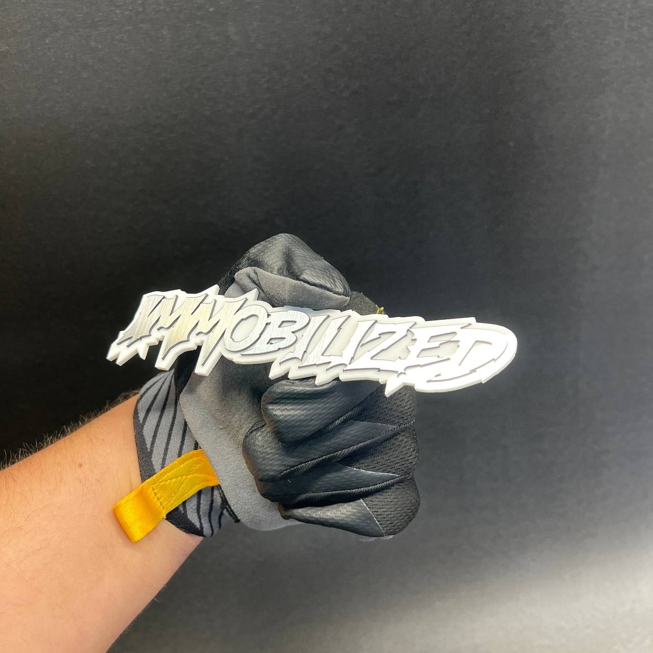 1x Immobilized Custom Text 3D Acrylic Car Emblem Badge Multicolor Laser Cut