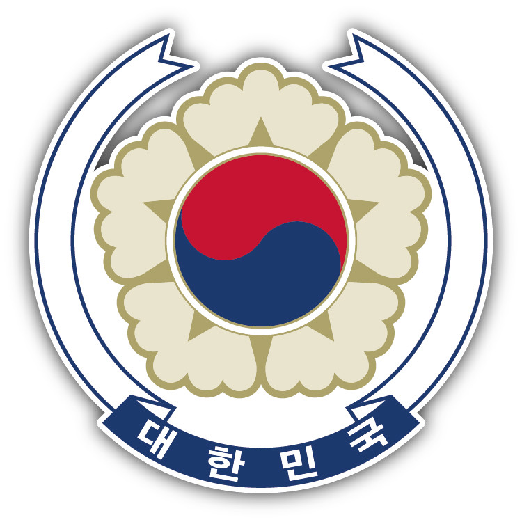 South Korea Coat Of Arms Car Bumper Sticker Decal – 3” or 5”