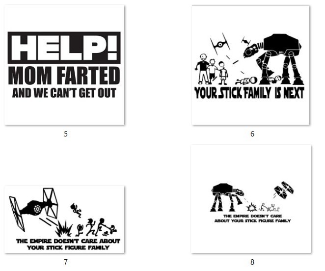 Family Decals 5″