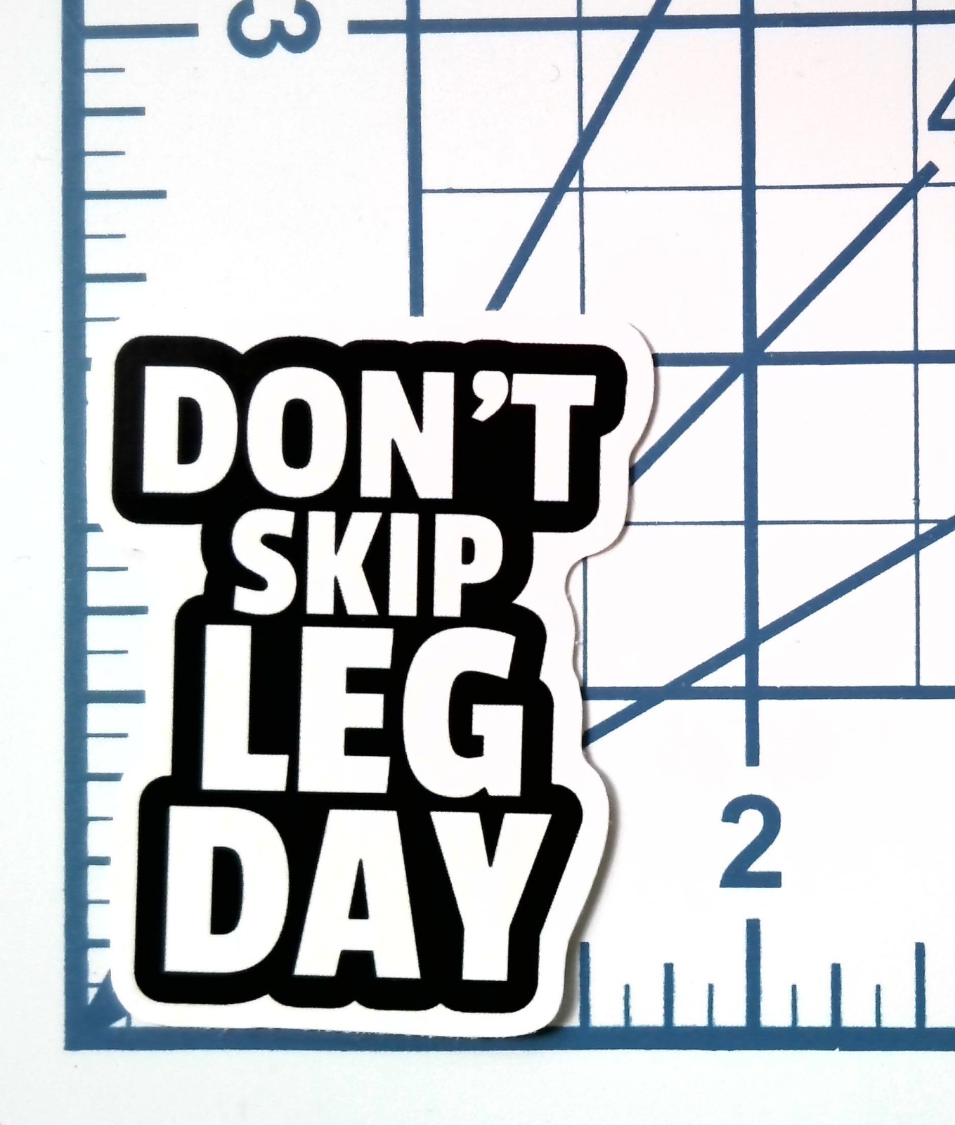 Don’t Skip Leg Day Vinyl Sticker Gym Motivational Decal Workout Bottle Laptop