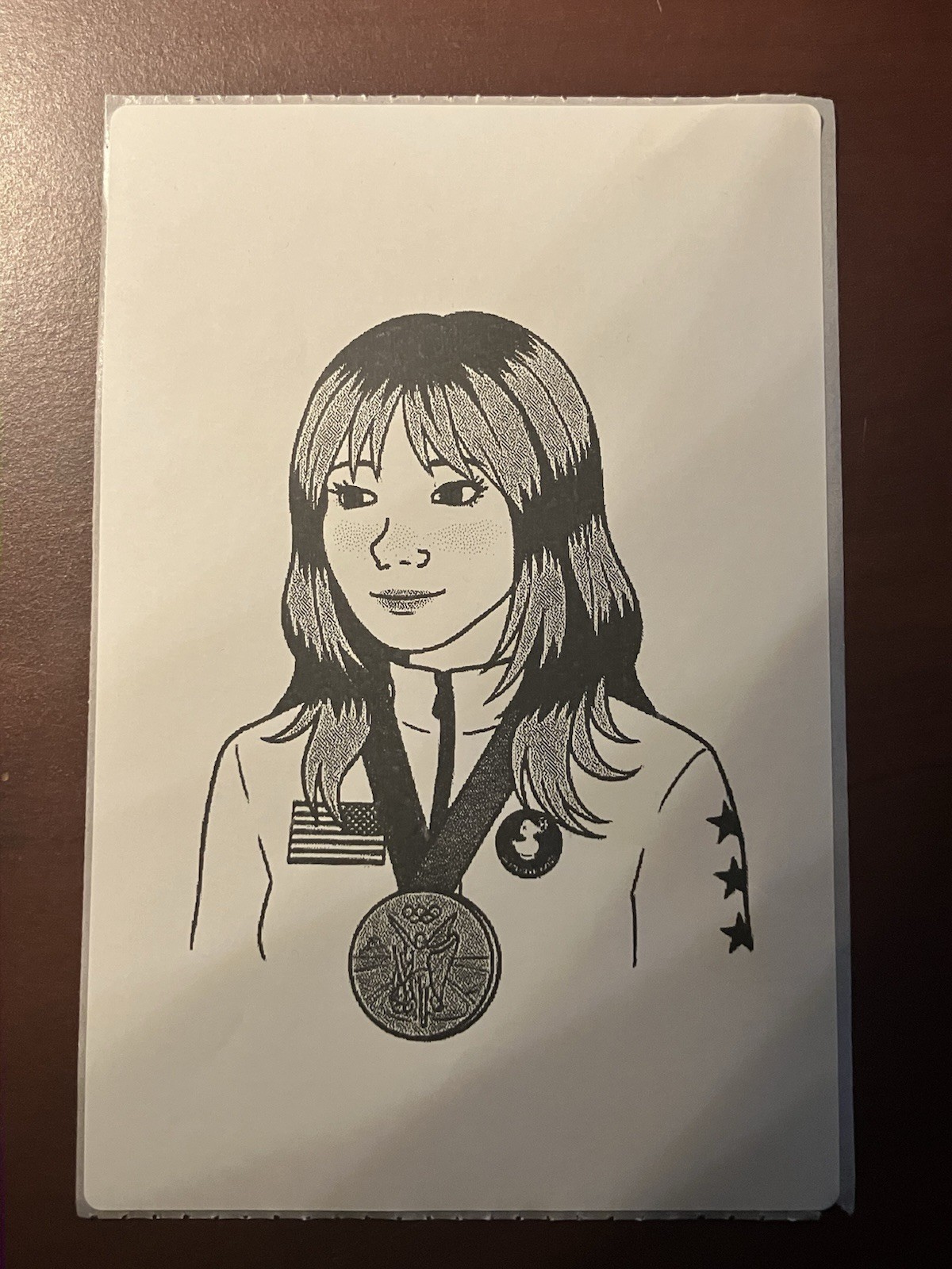 ALysa Liu Sticker 4” x 6” Gold Medal Alyssa USA Olympic Skater US Wojak Wojack