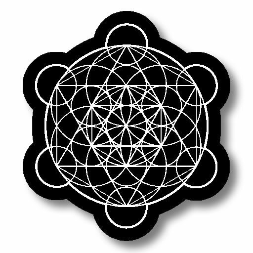 Merkaba Leaf Sacred Geometry Kabbalah Math Wicca Magic Decal Sticker 3.75″