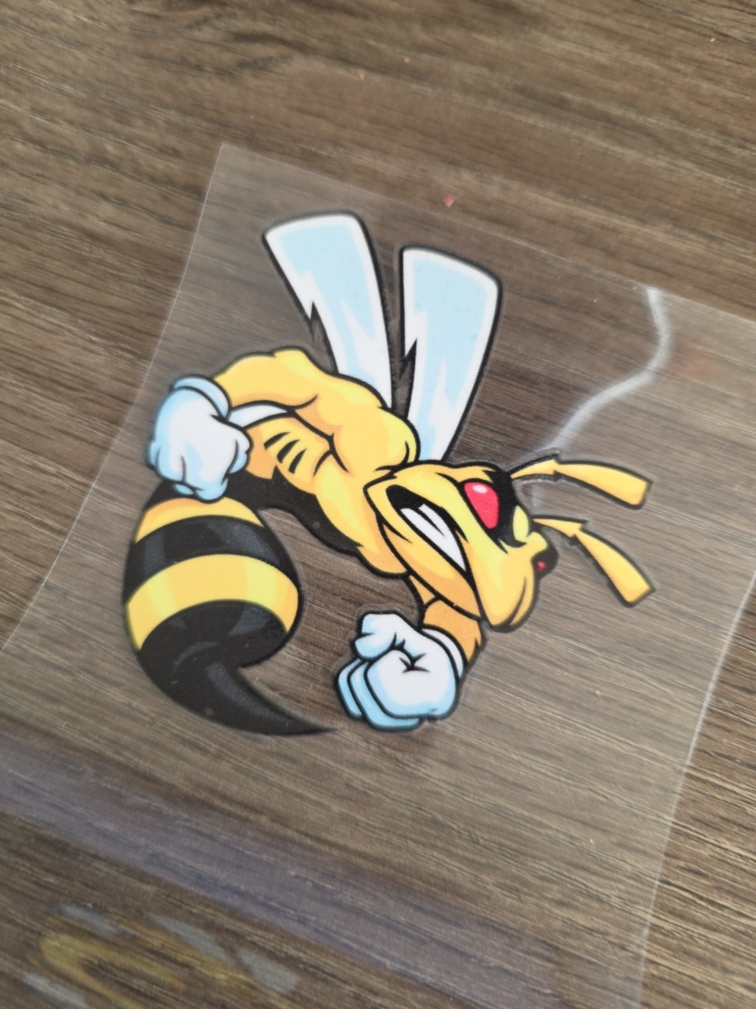 Angry Super Bee Logo UVDTF Decal Made In USA Waterproof