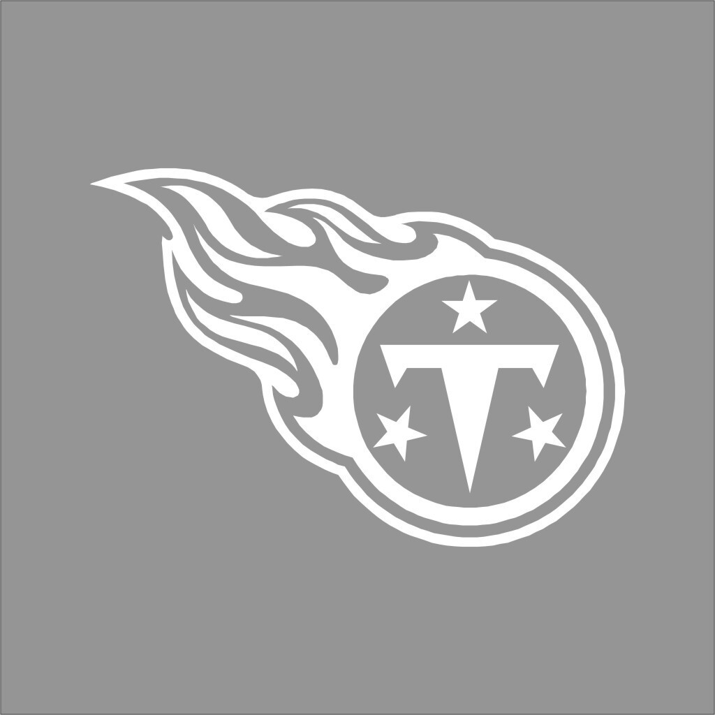 Tennesee Titans NFL Team Logo 1 Color Vinyl Decal Sticker Window Car Wall