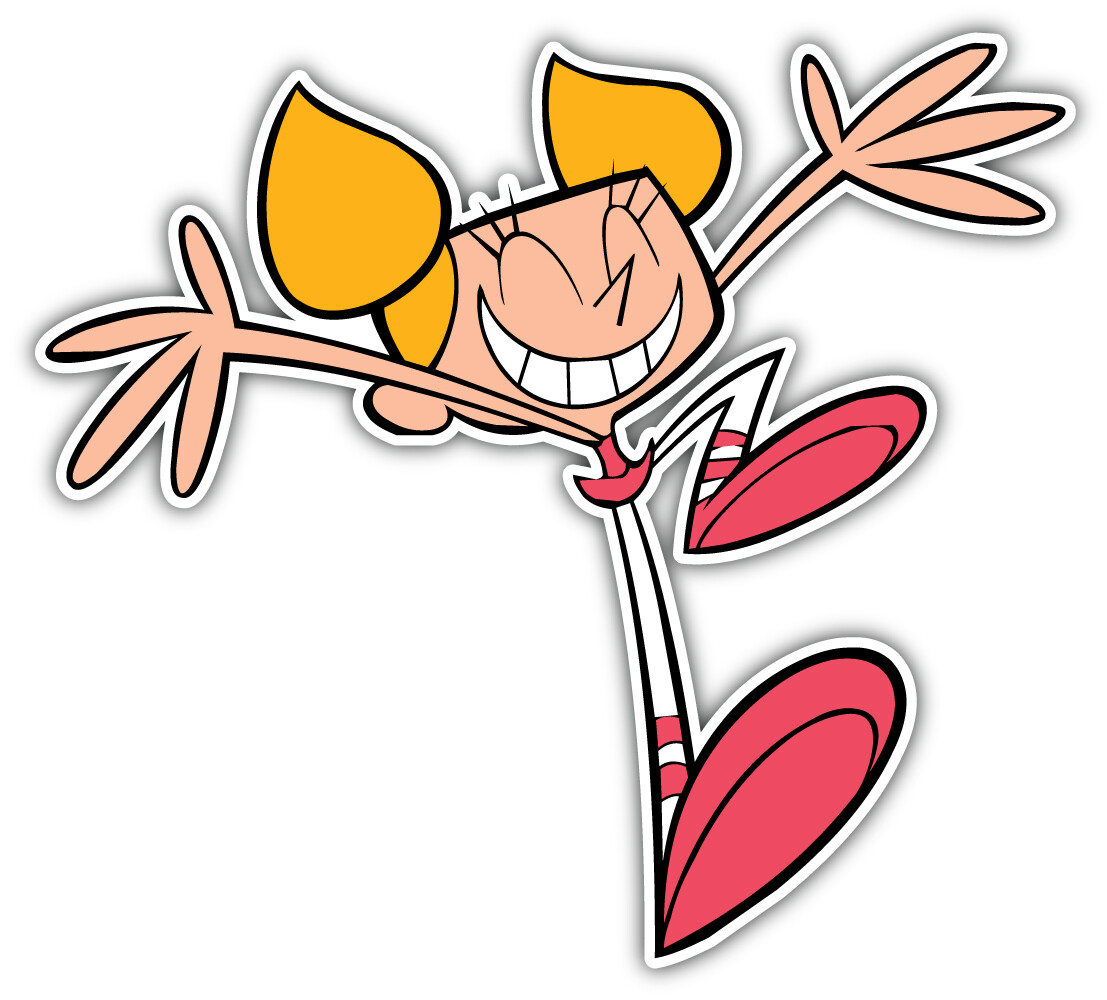 Dee Dee Character Dexters Laboratory Cartoon Sticker Bumper Decal – ”SIZES”