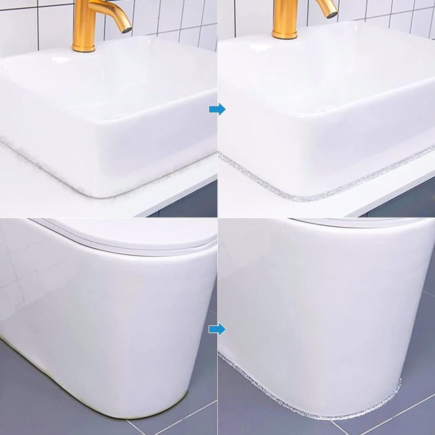 19ft Ceramic Tile Gap Tape Floor Wall Seam Edge Stickers Mildewproof Waterproof
