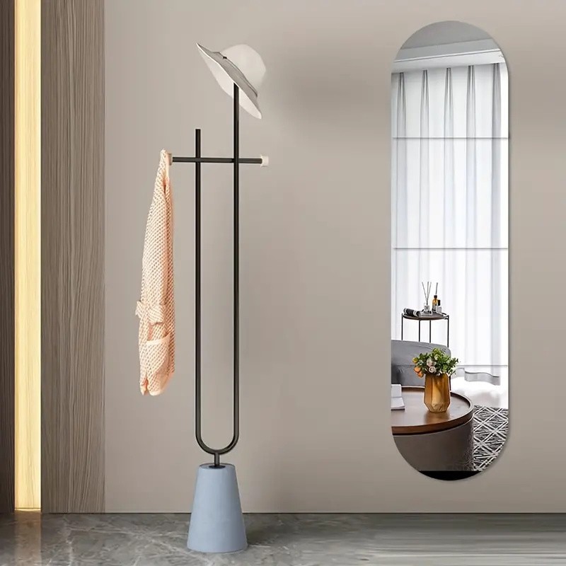4Pcs/Set Acrylic Mirror Tiles – Self-Adhesive Decor for Doors & Bathroom Walls